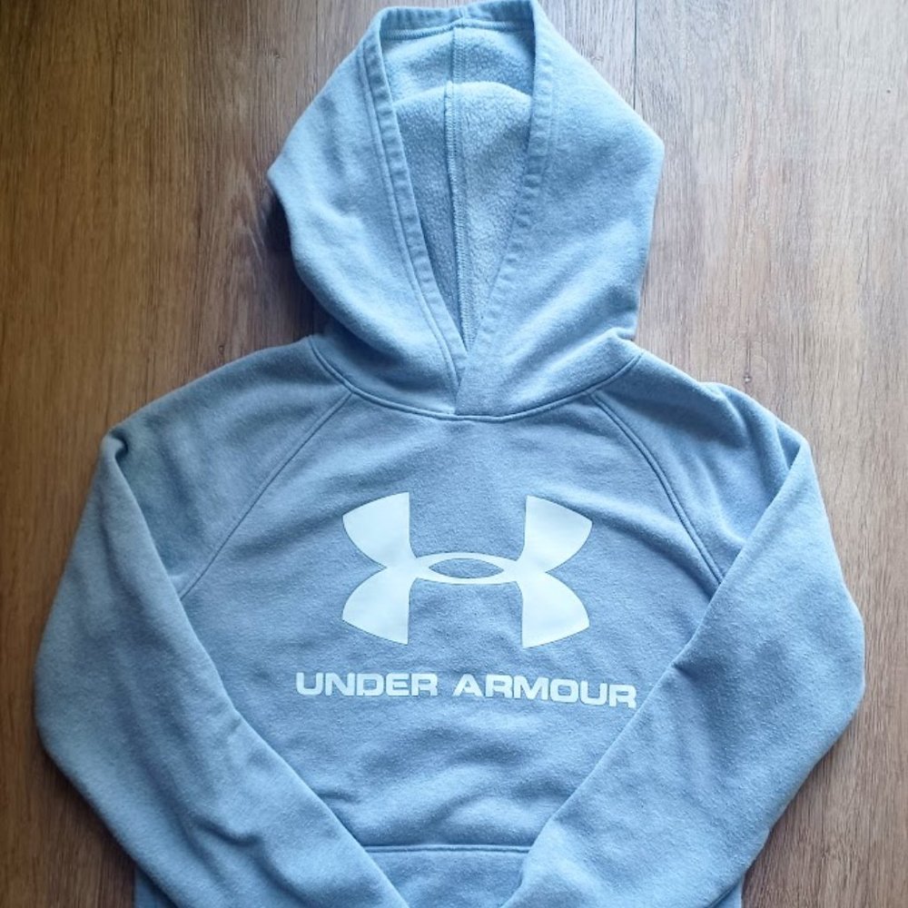 Under Armour COLDGEAR Gray Youth Large Hoodie